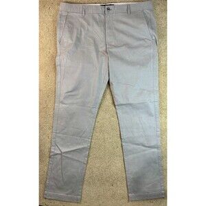Psycho Bunny Pants Mens 38 X 33 Chino Khaki Straight Leg Flat Front Casual Golf